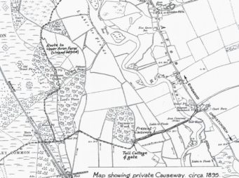Map Private Causeway 1895