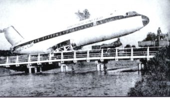 Plane on Avon Causeway