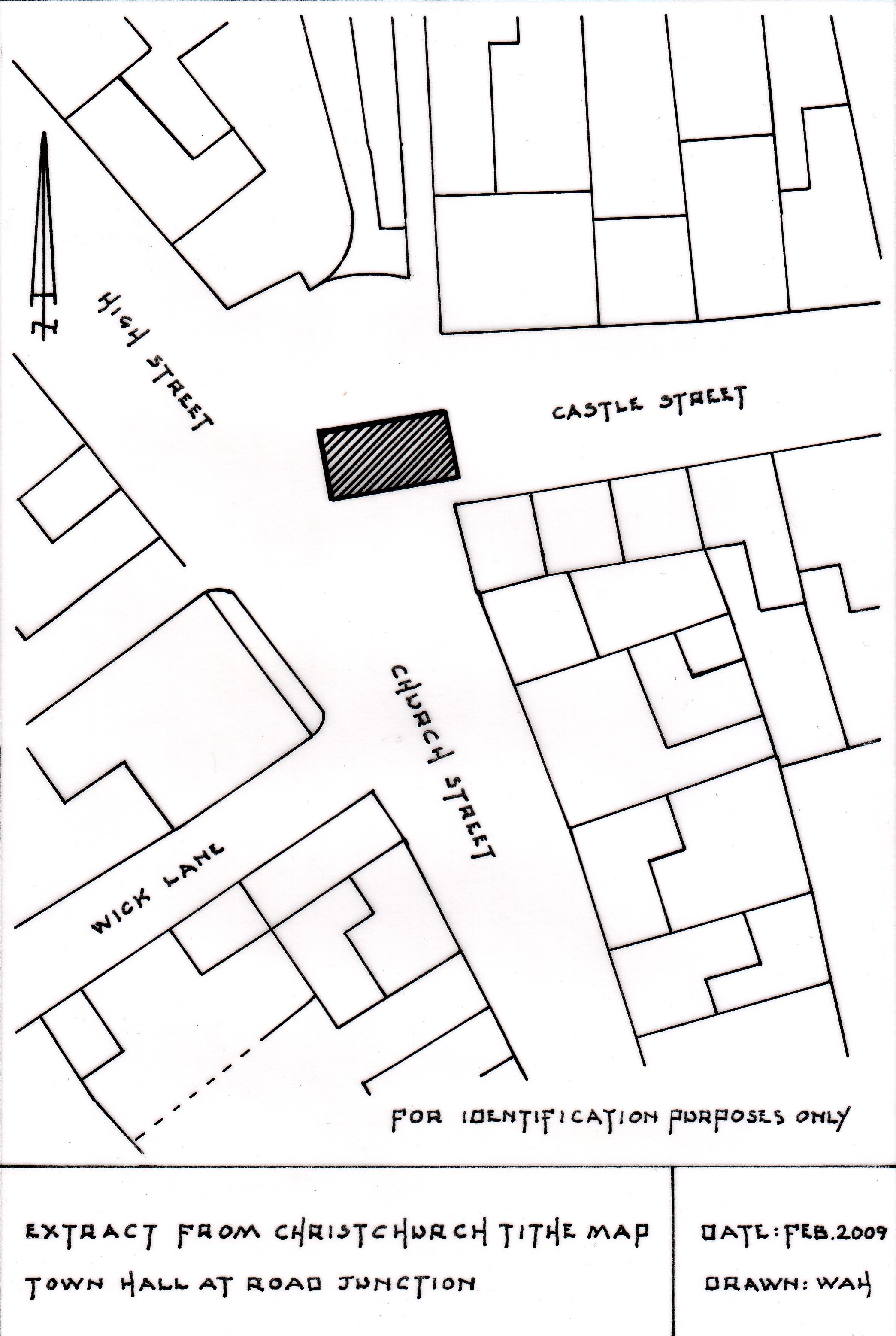 Drawing of tithe plan extract