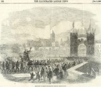 Lyons Procession into Christchurch 1859