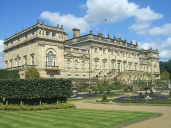 Harewood House seen from the garden