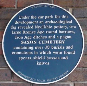 Saxon Cemetery Plaque