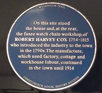 (Site of) Robert Cox's House Plaque